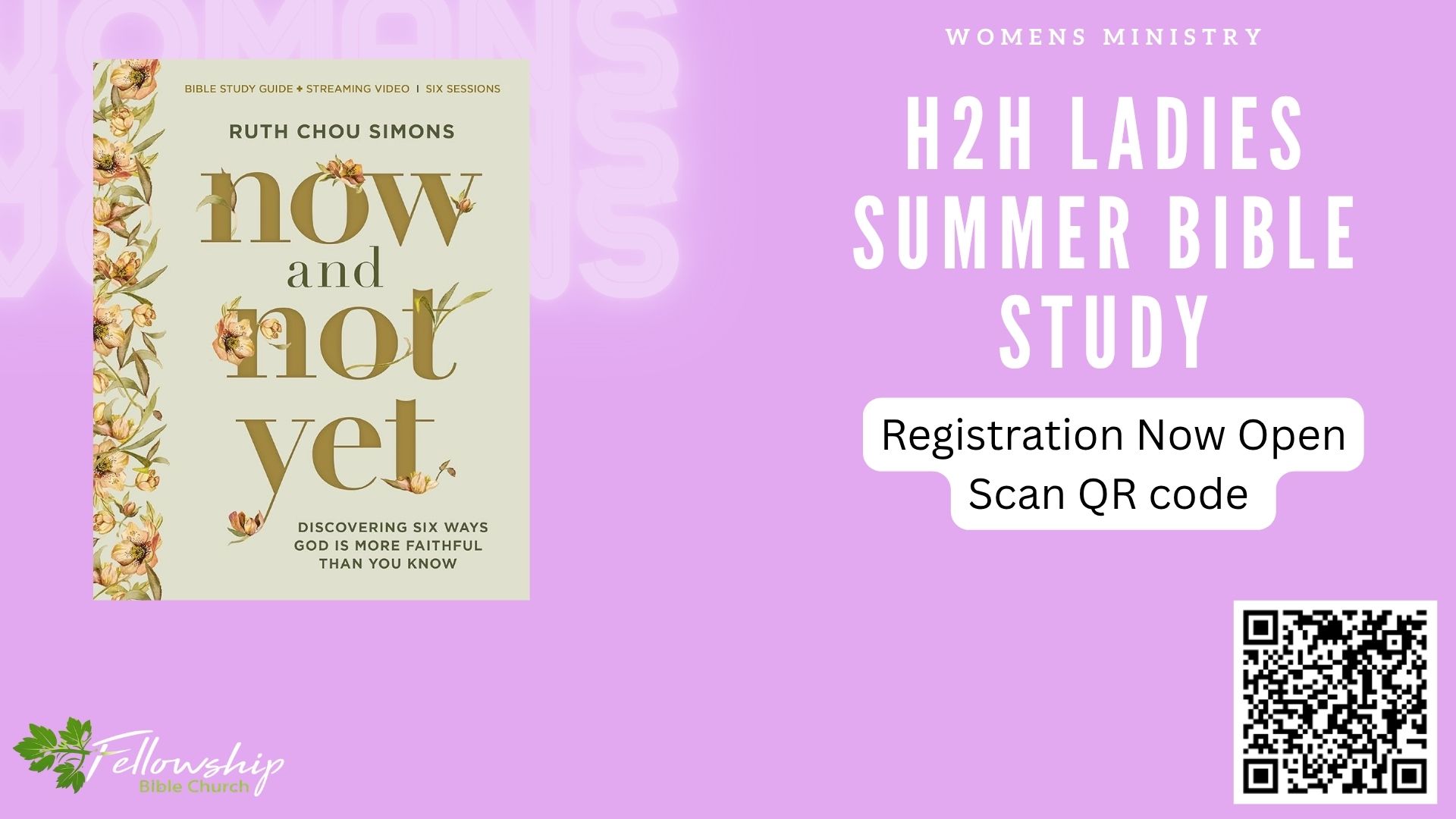 H2H Ladies Summer Bible Study